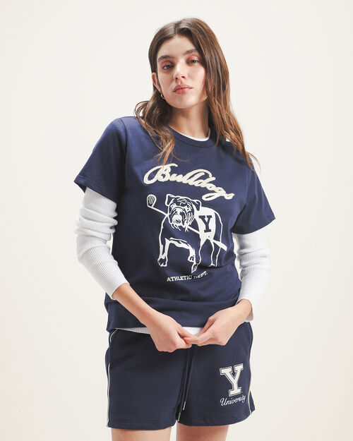 Playera Manga Corta Azul