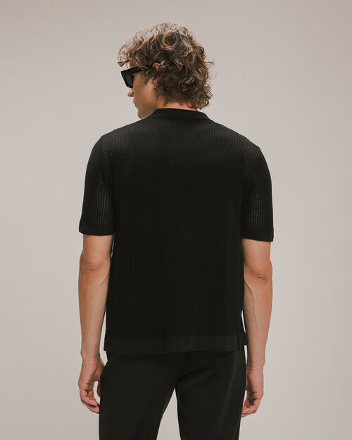 Polo Tejida Negra