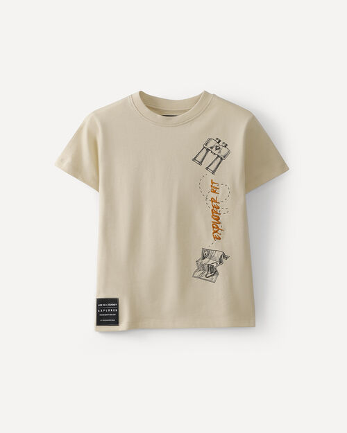 Playera Manga Corta Estampada