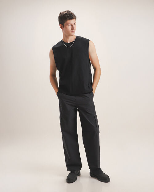 Pantal&oacute;n Negro Pull On