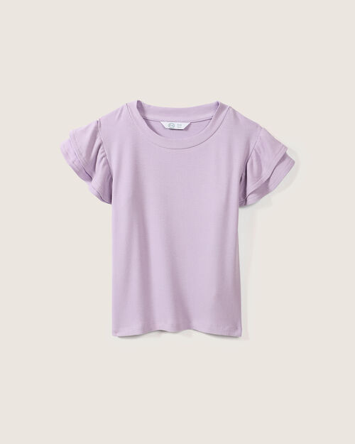 Playera Volantes Manga Corta
