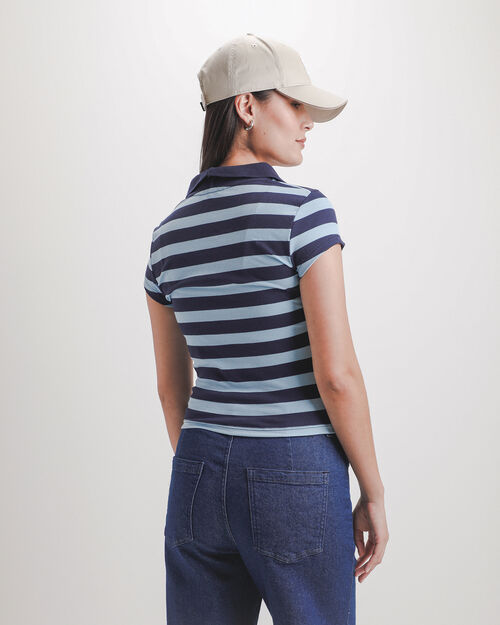 Polo Azul Rayas