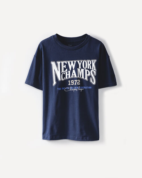 Playera Texto New York