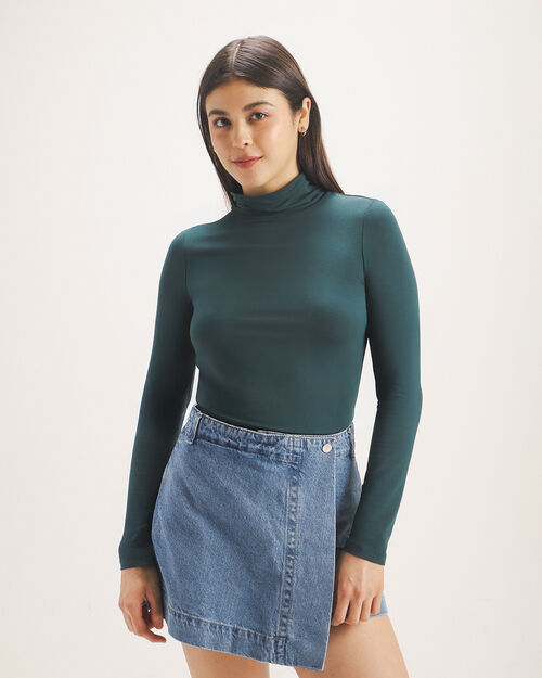 Top Verde Cuello Alto