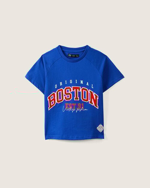 Playera Azul Con Dise&ntilde;o