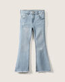 Jeans Fit Flare Destrucciones,AZUL CIELO
