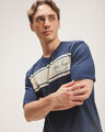 Playera Blanca Con Diseño,AZUL MARINO