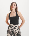 Top Halter Caf&eacute;,NEGRO