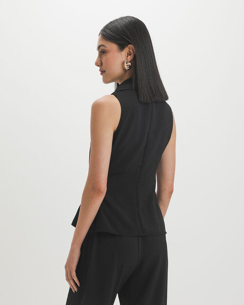 Chaleco Negro Cruzado