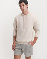 Sudadera Cerrada Beige,CREMA