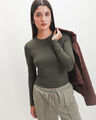 Playera Blanca B&aacute;sica,VERDE