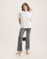 Playera Relaxed Estampada,CRUDO
