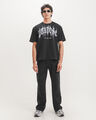 Playera Arena Oversize,NEGRO