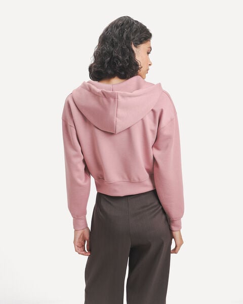 Sudadera Abierta Rosa