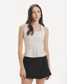 Top Peplum Blanco,BLANCO HUESO