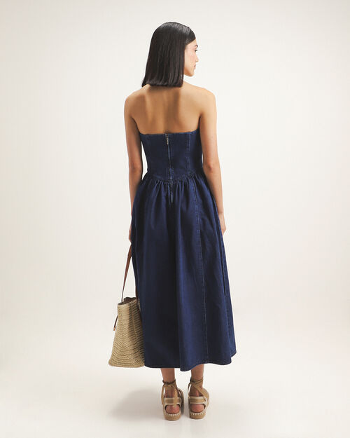 Vestido Midi Strapless