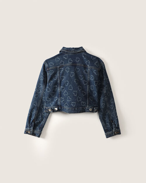 Chamarra Cropped Corazones