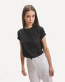Blusa Tejido Eyelet,NEGRO
