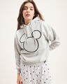 Sudadera Cerrada Mickey Mouse,GRIS PERLA