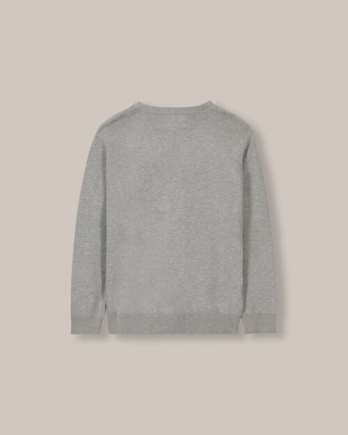 Suéter Cuello Redondo Gris