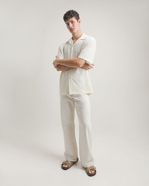 Jeans Fit Straight Beige