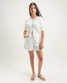 Short Blanco Eyelet,BLANCO