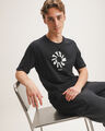 Playera Blanca Fit Regular,NEGRO