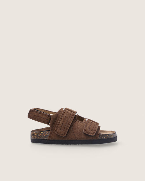 Sandalia Negra Plana