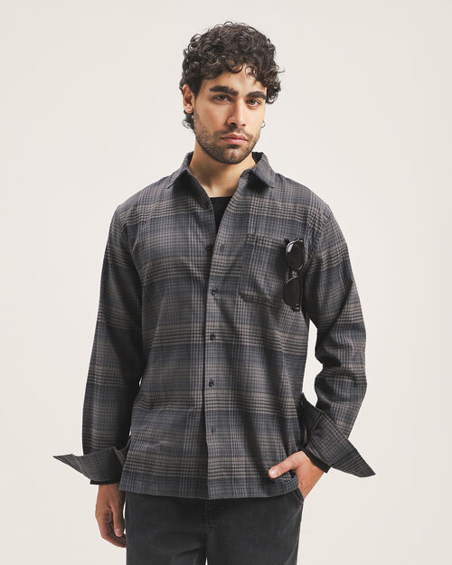 Camisa Fit Regular Cuadros