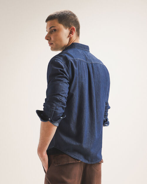 Camisa Textura Denim