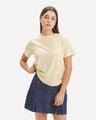 Playera Caf&eacute; B&aacute;sica,AMARILLO CLARO