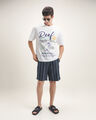 Playera Aplicaciones Estampada,BLANCO HUESO
