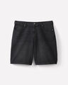 Bermuda Baggy De Mezclilla,NEGRO