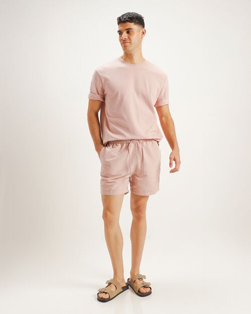 Short Traje De Ba&ntilde;o Rosa