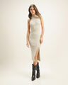 Vestido De Punto Beige,BEIGE