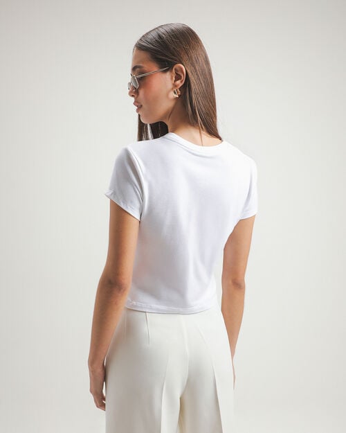 Playera Blanca B&aacute;sica