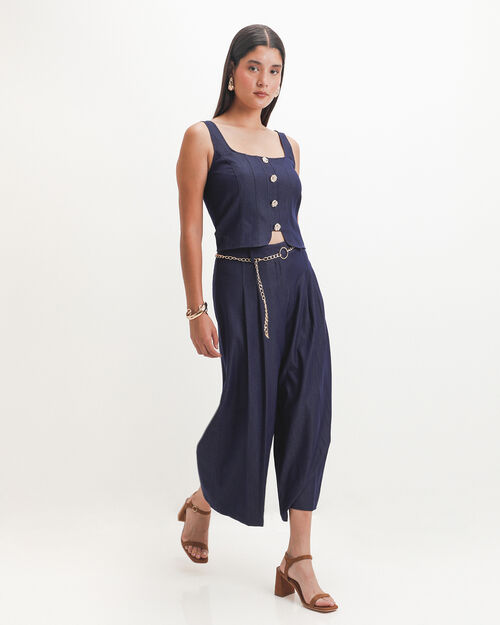 Blusa Azul Botones