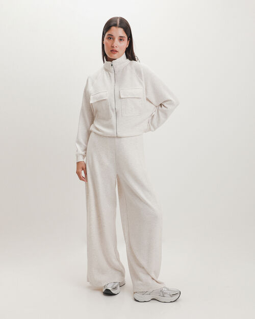 Sudadera Blanca Abierta