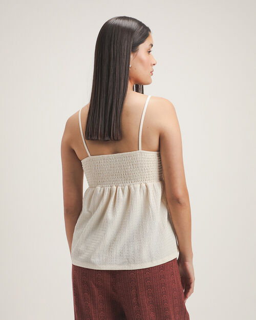 Blusa Beige Tirantes