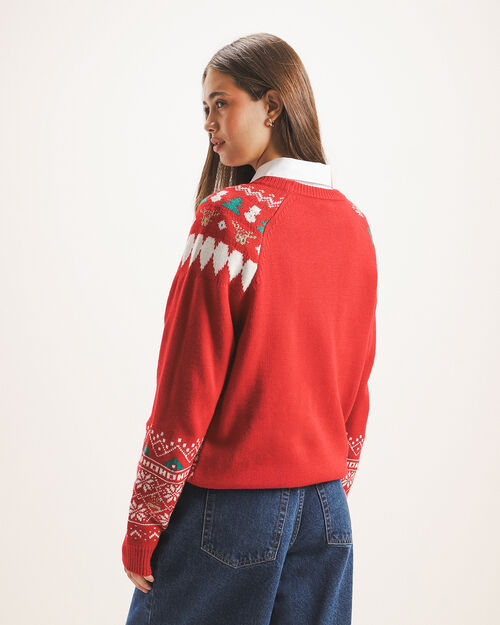 Suéter Rojo Navideño