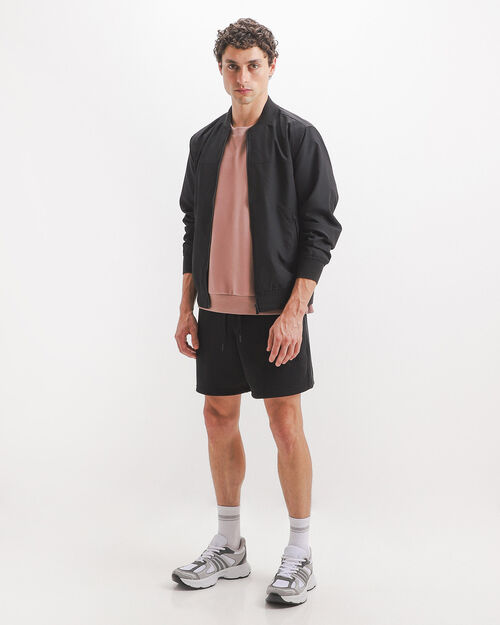 Chamarra Bomber Negra