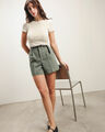 Short Cinturón Beige,OLIVO