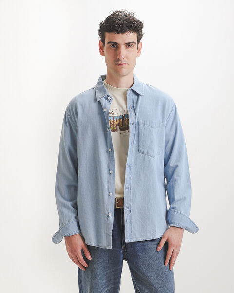 Camisa Azul Relaxed