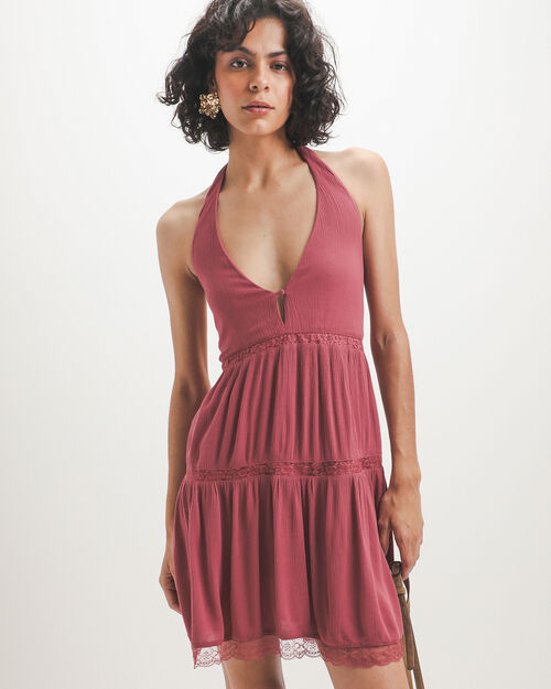Vestido Corto Halter