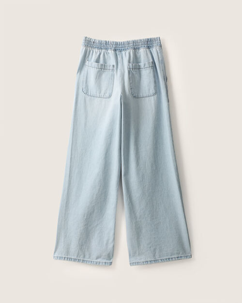 Jeans Fit Wide Leg El&aacute;stico