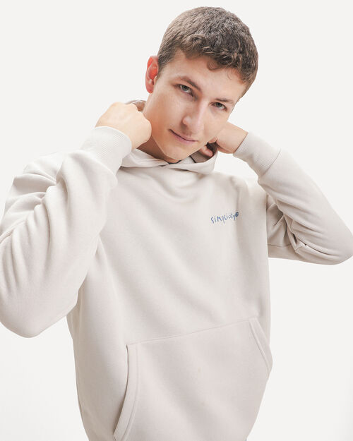 Sudadera Gorro Blanca