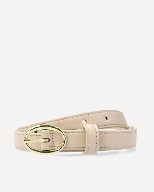 Cintur&oacute;n Beige Hebilla