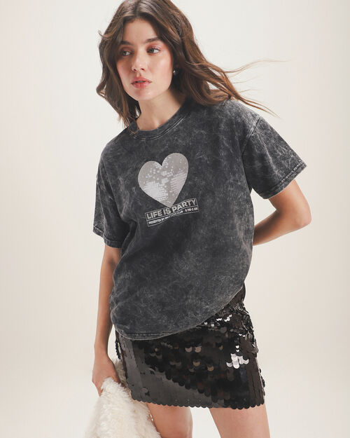 Playera Relaxed Gr&aacute;fica