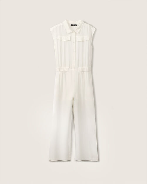 Jumpsuit Beige Botones