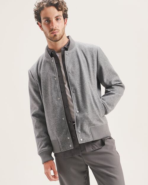 Chamarra Bomber Gris